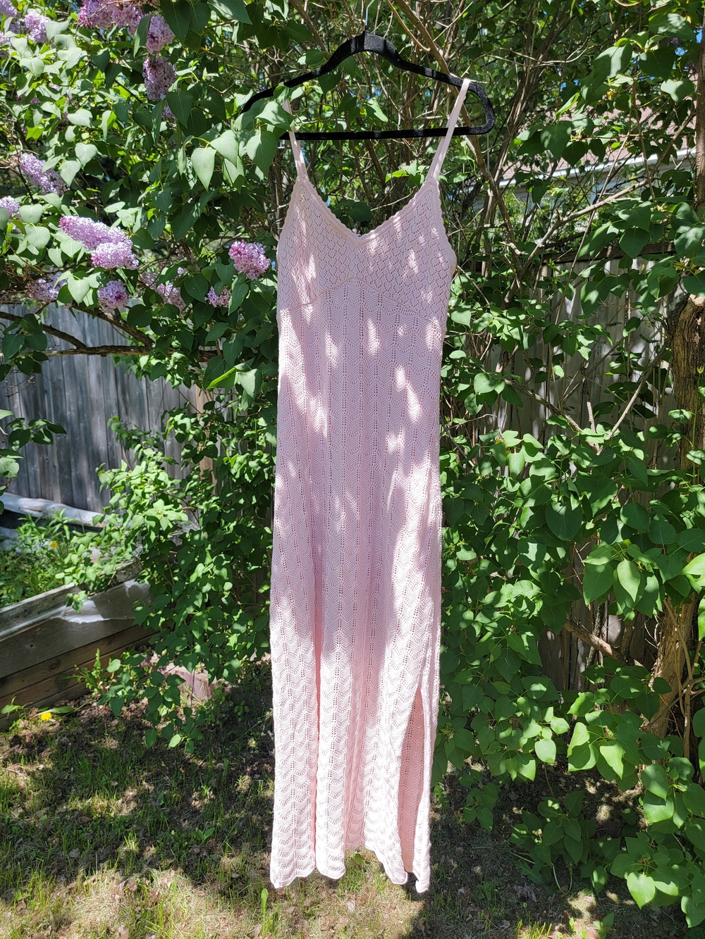 Hollister Light Pink Knit Maxi Dress ♡ Size Small
